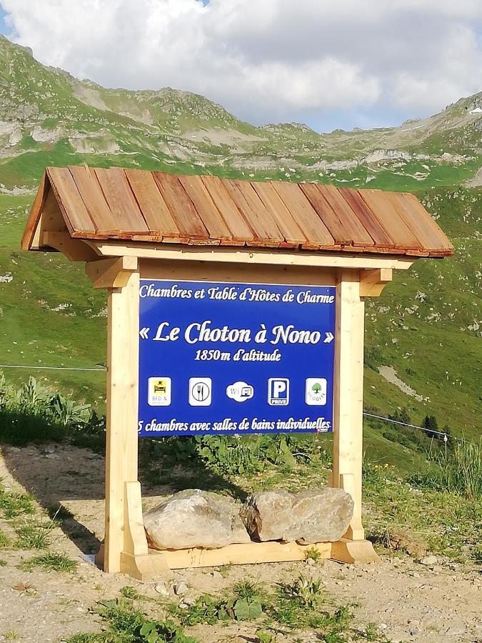 Chambres Et Tables D'Hotes Le Choton A Nono - Col Du Joly Beaufortain Hauteluce Exterior foto